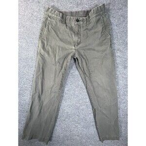 Eddie Bauer Jeans Men’s 33x32 Green Straight Fit 100% Cotton Five Pocket